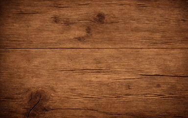 Fototapeta Surface of the old brown wood texture. Old dark textured wooden background. Top view.  obraz