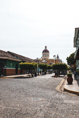 Colourful Buildings in the streets of Granada, Nicaragua
