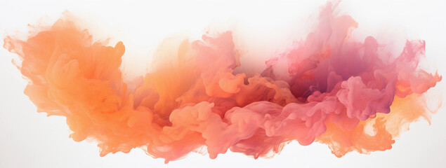 3D rendered soft pastel cloud isolated on a pure white background, embodying a colorful cumulus form. This piece of fantasy sky clip art adds a whimsical touch to any design, ideal for nature-inspired