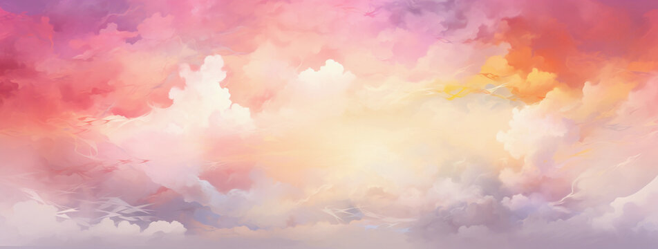 3D rendered soft pastel cloud isolated on a pure white background, embodying a colorful cumulus form. This piece of fantasy sky clip art adds a whimsical touch to any design, ideal for nature-inspired
