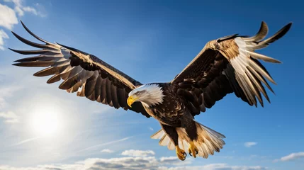 Poster American bald eagle in flight © RDO