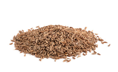Caraway isolated on white background.