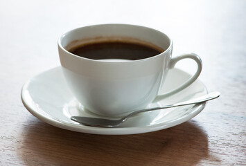 cup of coffee on white background
