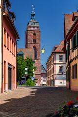 Gasse in der Altstadt von neustadt an der Weinstraße in Rheinlad-Pfalz, Deutschland