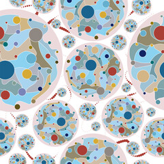 Abstract vector background of circles.