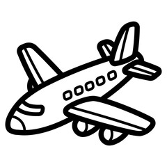 airplane line icon style