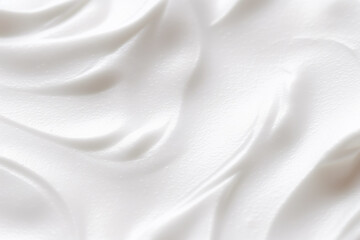 Skincare, cosmetics and beauty product, pure white cream lotion texture as abstract background, generative ai