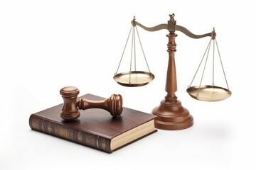 Book scales justice. Generate Ai