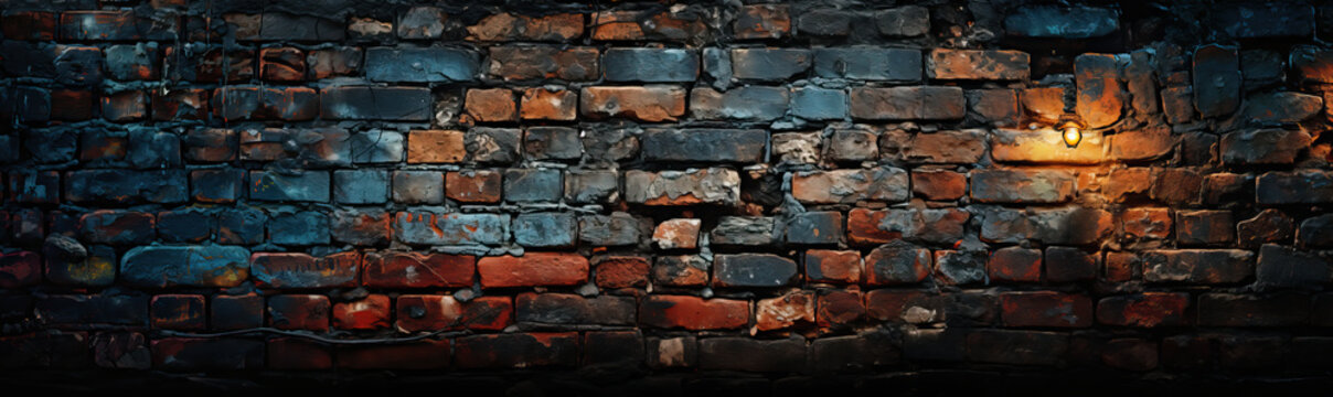 Fototapeta Vintage background of an old red brick wall.