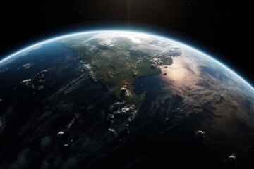 Fototapeta premium Earth planet space. Generate Ai