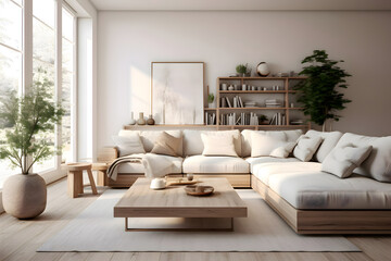 A modern and cosy living room - Home design theme
