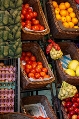 fruits and vegetables at market