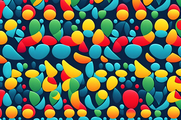 colorful balloons background, generative ai