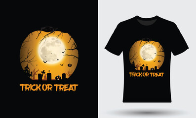 Obraz premium Best Halloween t shirt design template. Halloween party t shirt vector design