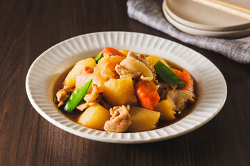 肉じゃが　pork and potato stew in Japanese stock