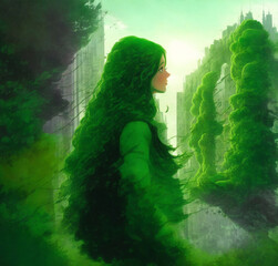 Harmony in the Green City: The Sustainable Journey of a Young Girl