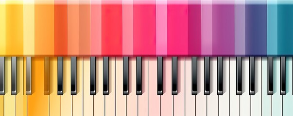colorful piano  keys background.piano keyboard background.