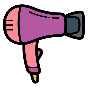 recommend clip art: hair dryer filled outline icon style