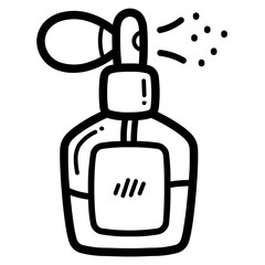 perfume line icon style