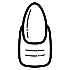 nails line icon style