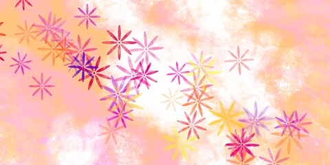 abstract background with flowers
