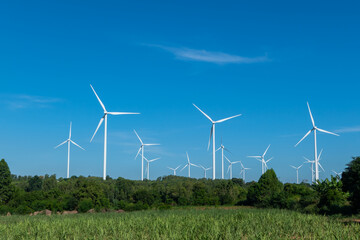 Wind Turbine Farm, Sustainable Energy.