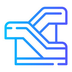 escalator gradient icon