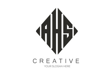 AHS Logo Design. Logo Design. Letter Logo Design