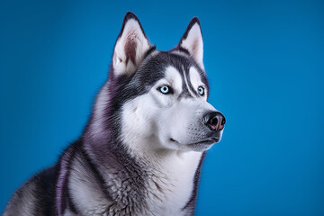 portrait of a Siberian Husky dog 