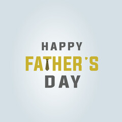 Happy Father’s Day. For a greeting card, shop, invitation, and poster template with cute vector on background illustration.