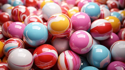 Rolgordijnen colorful spheres © samarpit