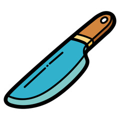 knife filled outline icon style