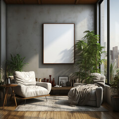 poster_mock-up_blank_canvas_modern_interior