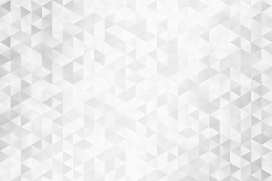 Abstract polygonal mosaic background. Grid triangles geometric pattern in grey shades. Modern silver texture.