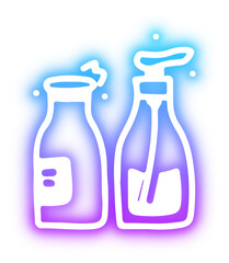 Collection of coffee neon