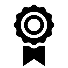 教育、リボン、評価を表す塗りつぶしスタイルのアイコン