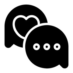 chat glyph icon