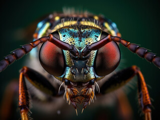 Photo of Insects: A close-up photograph of an insect would capture its intricate body structure, unique patterns, and possibly the details of its eyes, wings, or antennae