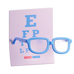 3d eye chart illustration