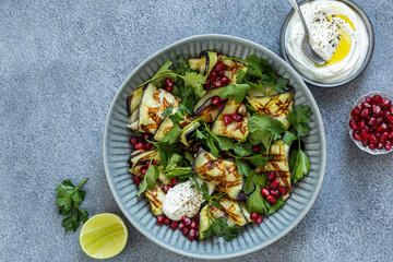 grilled eggplant with pomegranate