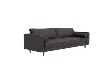 Obraz premium Leather sofa angle view without shadow 3d render