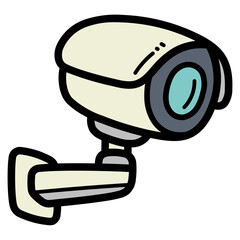 cctv filled outline icon style