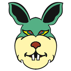 simple and unique animated cartoon face icon