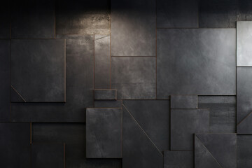 Brick black and grey wall background generative ai