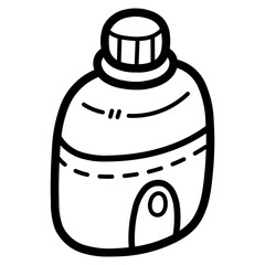 canteen line icon style