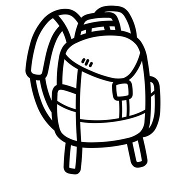 recommend clip art: backpack line icon style