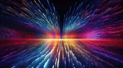 Obraz premium Futuristic Internet Data Stream Captivating Image in Ultra High Quality