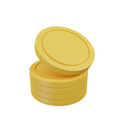 3d illustration of finance icon in 3d render