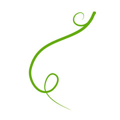 Obraz premium Green Liana Illustration