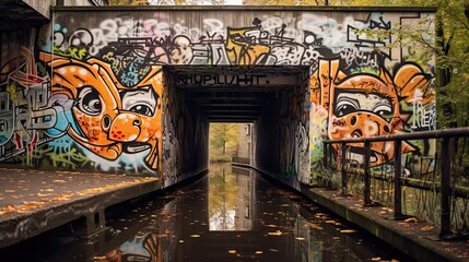 graffiti on the wall